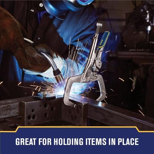 IRWIN VISE-GRIP Welding Pliers, Fast Release, C-Clamp Locking, 11-Inch (IRHT82584) One Size Locking Pliers (New)