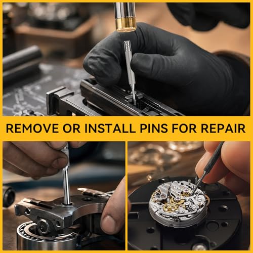 25-Piece Punch Set, Pin Punches, Roll Pin Punch, Tool with Hammer, Metal Material Including Punches and Hammer, Mechanical Repair Tool with Organizer Storage Box (with Bench Block)