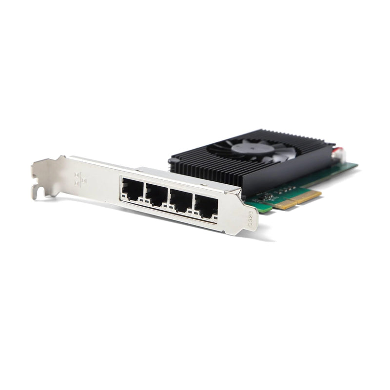4-Port 2.5GBase-T PCIe Network Adapter NIC Card 2500/1000/100Mbps PCI Express Gigabit Ethernet Card RJ45 LAN Controller Support PXE I225 Chipset for ZimaBoard/Windows/Linux with Low Profile