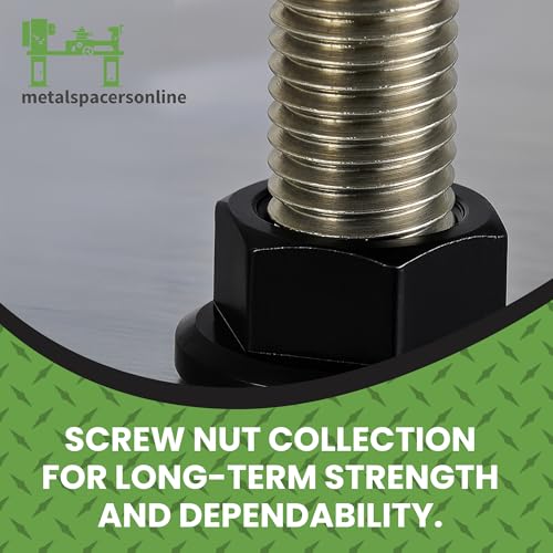 M8 x 1.25 Black Zinc Finish Durable Flange Nuts 100 Pack