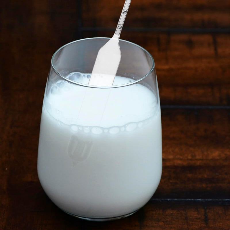 VICASKY Milk Hydrometer Made of Glass, Lactate Meter for Density Measurement for Milk, Precise Milk Measuring Tool for Kitchen and Laboratory, Portable Manual Hydrometer, 6.69 x 0.59 x 0.59 inches