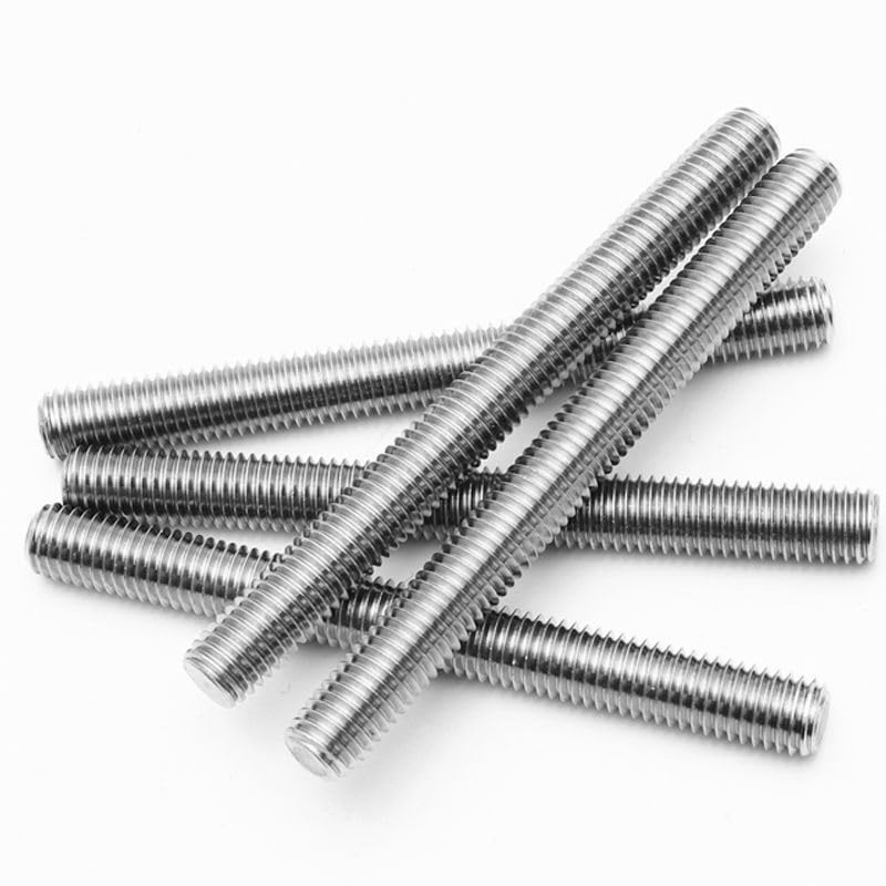 Stainless Steel Threaded Rod M6 with Flange Hex Nuts