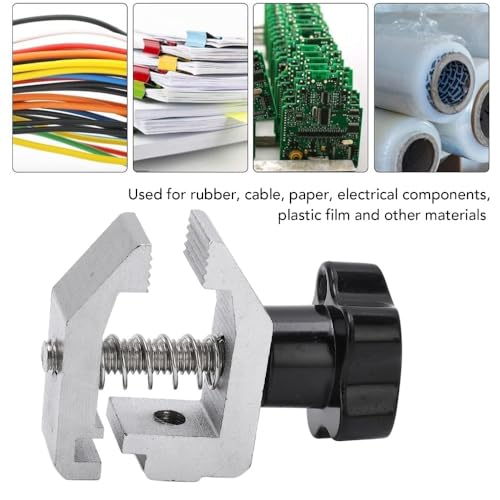 500N Push Pull Force Fixture, Stainless Steel Jaw Clamp Thrust Tension Meter for Tensile Testing High Hardness