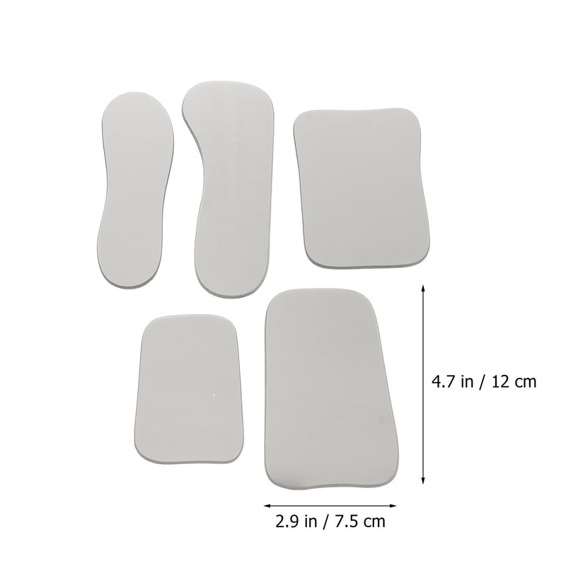 Pack of 5 Dental Mirrors, Mouth Mirrors, Dentist Mirrors, Orthodontic Inspection Mirror, Irregular Double-Sided Mirror, Dental Care Set for Clinical Dentists Dentist Mirror
