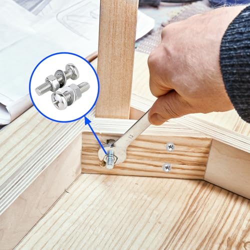 1110PCS Nuts and Bolts Assortment Kits, Stainless Steel Hardware Assortment Kit with Assorted Screws, Nuts, Bolts and Washers（#4-40#6-32#8-32#10-24） Storage Case