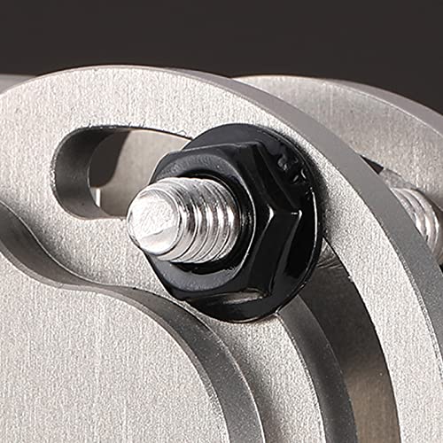 3/8-16 Serrated Flange Hex Lock Nuts 100Pcs 304 Stainless Steel 18-8, Full Thread, Hex Drive, Bright Finish, Black Oxide by SG TZH 100 3/8-16