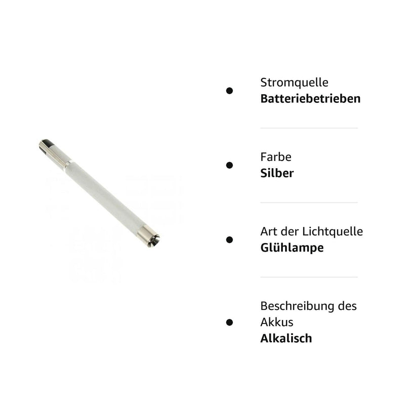 Diagnostic lamp, pupil lamp aluminum silver