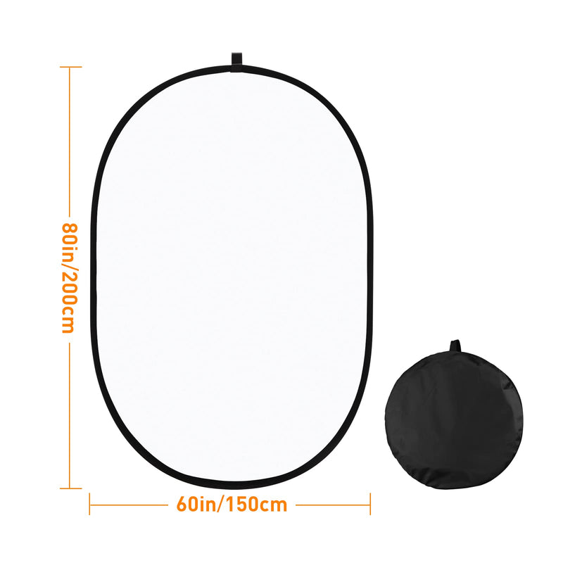 60"x80"/150x200cm Lighting Studio Soft Light Diffuser, Collapsible Pop Out Disc Panel Reflector Diffusion with Carrying Bag for Studio Outdoor Portrait, Product Photography, Video Shooting 60"x80"/150x200cm