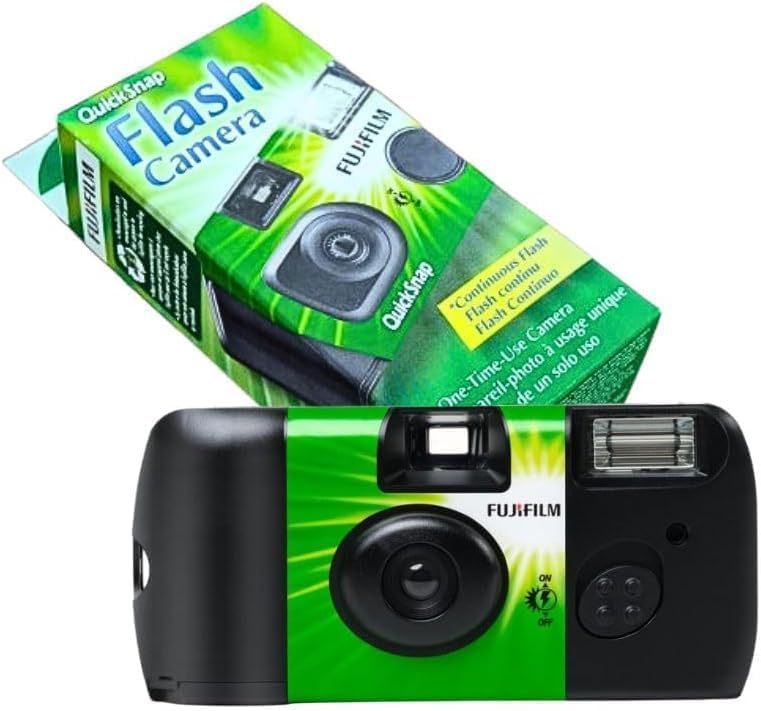 Fujifilm QuickSnap Flash 400 Disposable 35mm Camera with PixiBytes Microfiber Cleaning Cloth... (3 Packs (1 Twin /1 Single Pack)) 3 Packs (1 Twin /1 Single Pack)