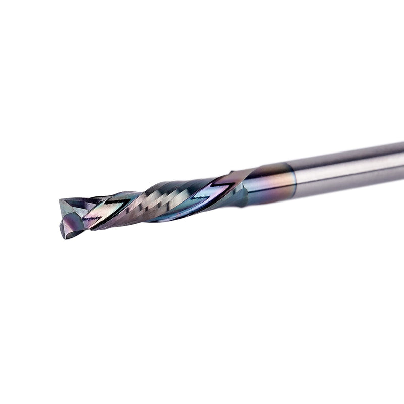 SpeTool 5Pcs Carbide Compression Router Bit Up&Down Cut 1/8 inch Cutting Dia for CNC Mill Machine Wookwork 3D Profile Detail Engraver Carving Coated COMPRESSION CUT D1/8-L3/4"