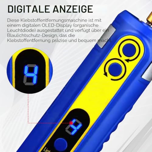 Electric Adhesive Removal Tool, Adhesive Remover with 4 Levels Adjustable LCD Repair Tool Mobile Phone Display Mobile Phone Adhesive for Adhesive Residue Remover Mobile Phone Cases Tool Mobile Phone