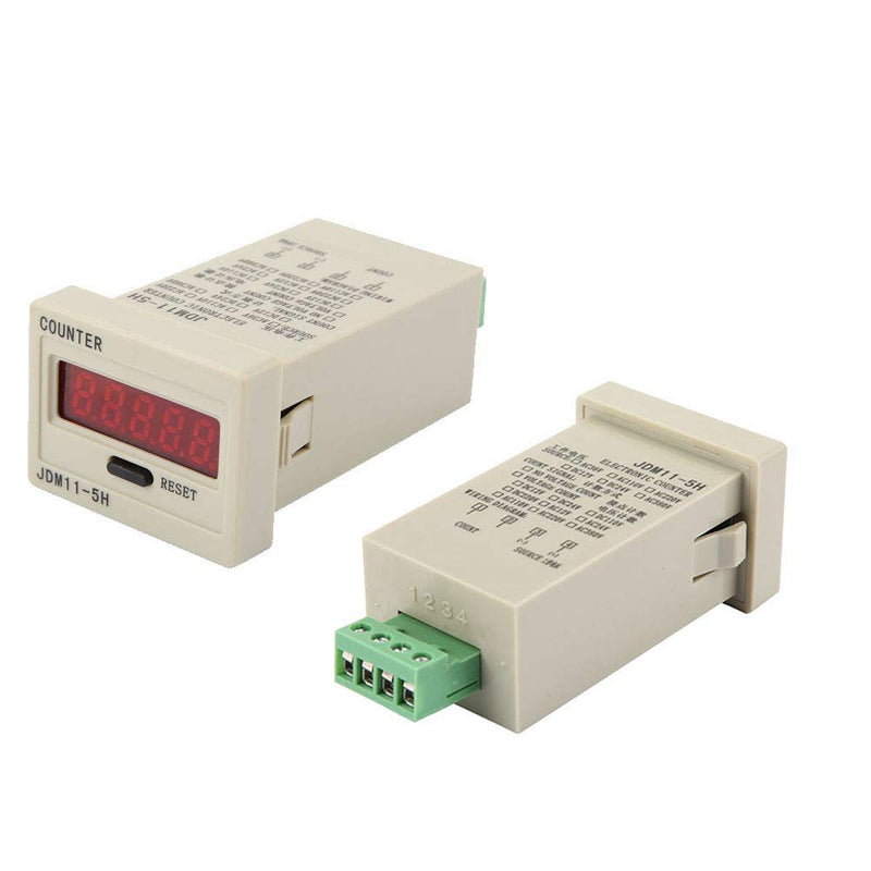 DIGITEN 0-99999 Digital Counter, LED Counter Electronic Counter JDM11-5H AC220V / DC36V / DC 24V / DC 12V (DC12V) DC12V