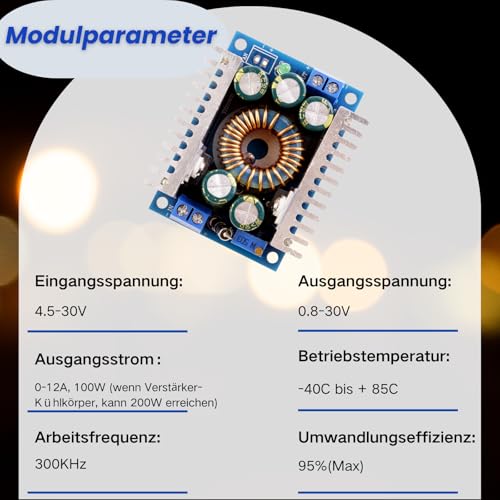 DC-DC Converter Adjustable 4.5-30V 12A Voltage Converter Step Down Converter