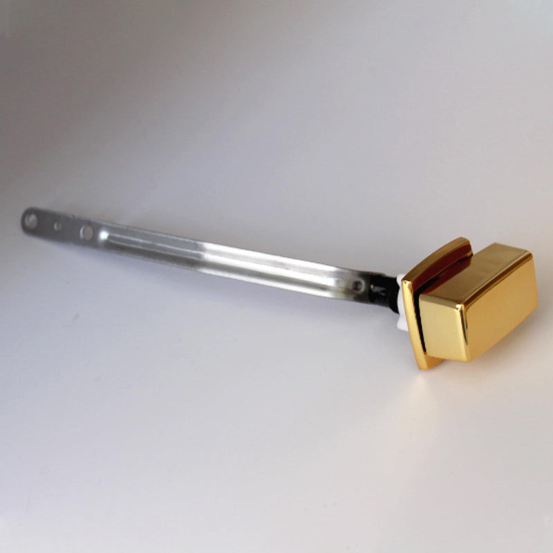 Toilet Flush Handle Replacement, Side Mount Toilet Tank Lever Compatible with Kohler 85114-CP Trip Lever Kit, Polished Golden 6.5inch Trip Lever
