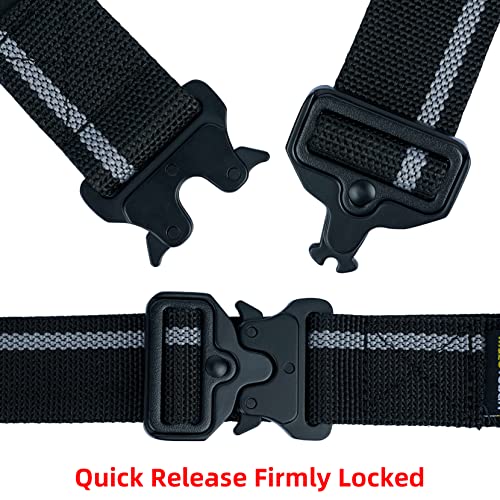 MELOTOUGH 7 Pocket Clip on Tool Pouch Small Tool Holder, Min Work Organizer Tool Holster and Knife Holder with Belt Clip + 1.5 Inch Wide Quick Release Work Tool Belt