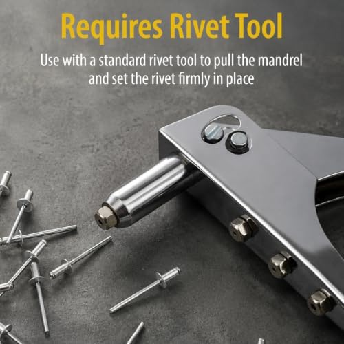 1000 Qty 304 Stainless Steel Blind Rivets Bulk (#4-4) 1/8" Diameter x 1/4" Grip (BCP455)