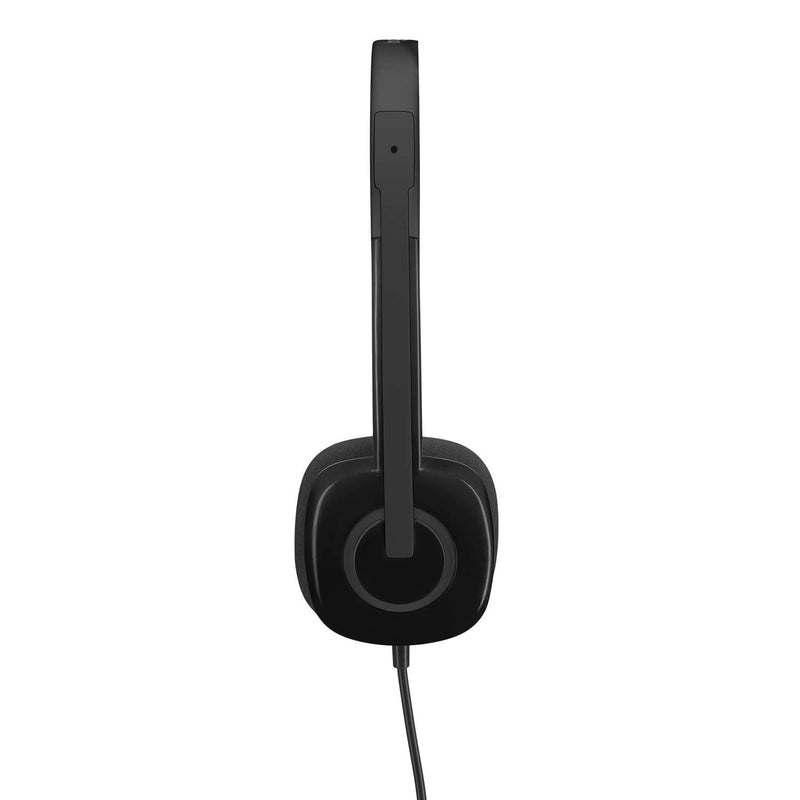 Logitech 3.5 mm Analog Stereo Headset H151 with Boom Microphone - Black