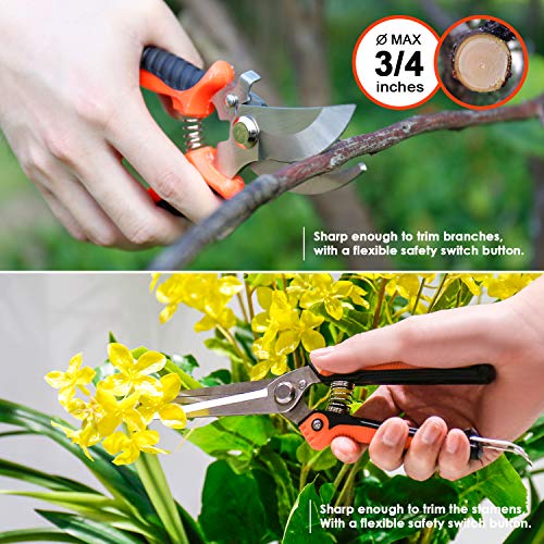 9 Piece Garden Tool Set 9-Piece Black