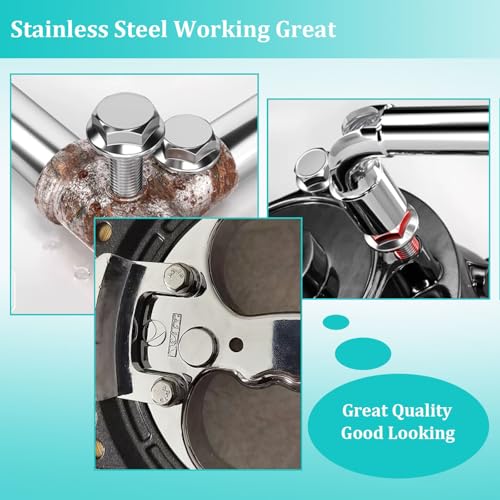 6pcs M10X1.5-40mm Stainless Steel Flange Screws Flange Exhaust Bolts and Nuts Kit for Securing Exhaust Components Hex Head Exhaust Manifold Hardware Kit