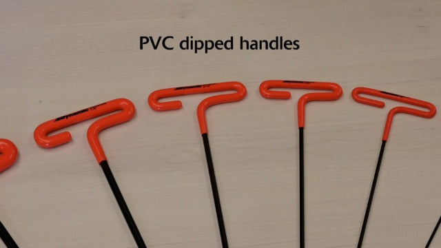 Dynamic Tools 8 Piece 9" Long T-Handle Handle, Metric Hex Key Set, 2mm - 10mm