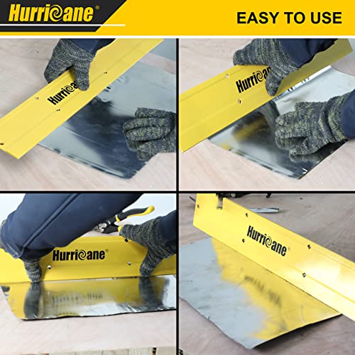 HURRICANE 24 Inch Sheet Metal Folding Tool, Professional HVAC Bending Tool with 3/8" & 1" Fold Depths, Metal Seamer for Ductwork, Roofing, Duct Bender Hand Tool 24" Folding Tool