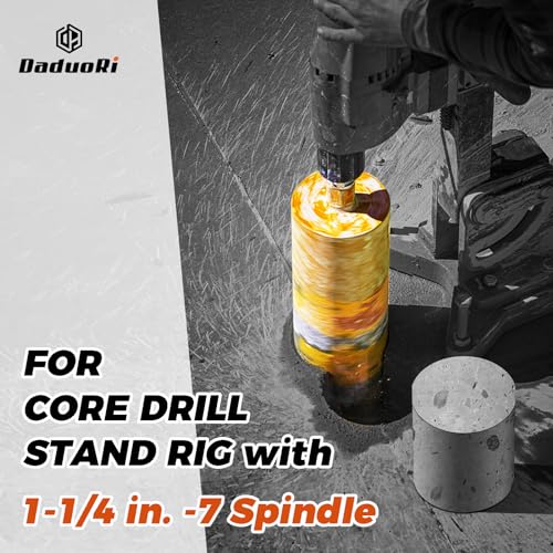 1 3/4 Inch Wet Core Drill Bit, 14" Depth, 1-1/4"-7 Thread Diamond Core Bits for Concrete with Rebar, Masonry, Brick Block,Cement, Stucco, Stone (44mm) 1-3/4 Inch