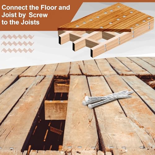 Tandefio 300 Pcs Stainless Steel Flooring Nails, 2-1/4 Inches, Silver