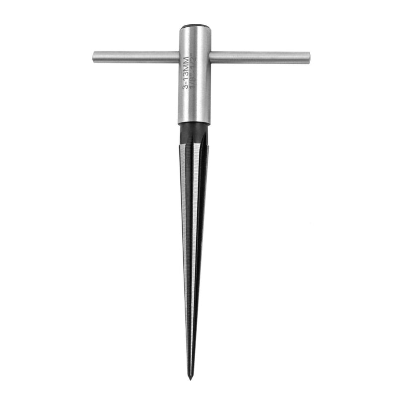 QWORK Tapered Reamer Cone Hand Reamer for Reaming with a Diameter of 3 mm - 13 mm