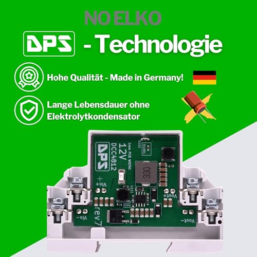DPS - DCC4812 DC Converter 12 V out 1 A 48 Vin DIN Rail Ultra Thin 8.8 mm Buck Step Down 12V @1A