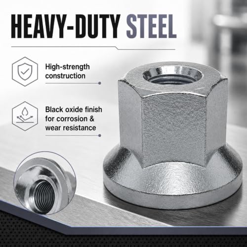 8Pcs Trailer Lug Nut 5/8"-18 Compatible with Swivel Flange Trailer Wheel Studs 5/8 18 Lug Nuts for 7K, 8K, 10K, 12K Axles White