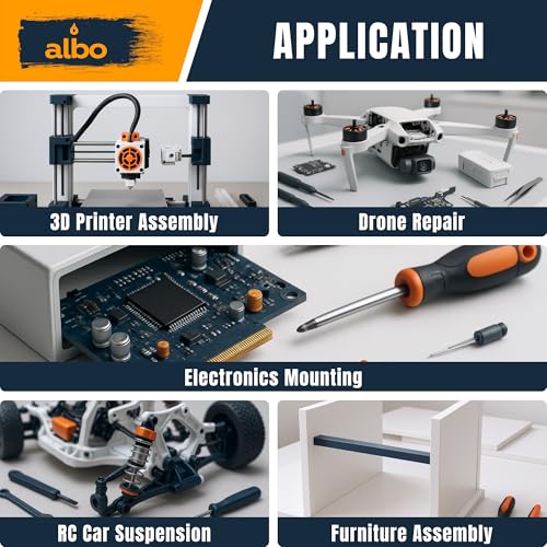 ALBO 2000 Pcs M2-M5 Socket Head Cap Screw Kit, 304 Stainless Steel Set 2000 Head Cap
