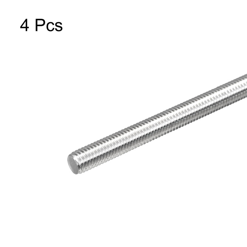 MECCANIXITY Fully Threaded Rod M8 x 450mm 1.25mm Thread Pitch 304 Stainless Steel Right Hand Threaded Rods Bar Studs 4 Pack