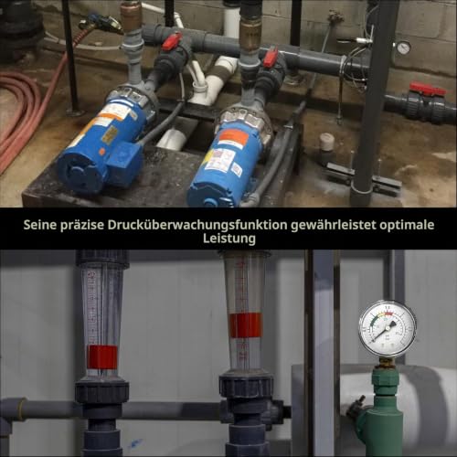 1 piece pressure gauge, high precision pressure gauge, mano meter sand filter system, mano meter 1/4 inch pool pressure mano meter, sand filter system, 0-3 bar/psi, precise water pressure gauge for