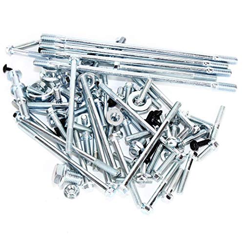 Motorcycle Engine Bolt Screw Set Kit Compatible with GY6 125c 150cc Engine ATV Scooter Quad Go Kart