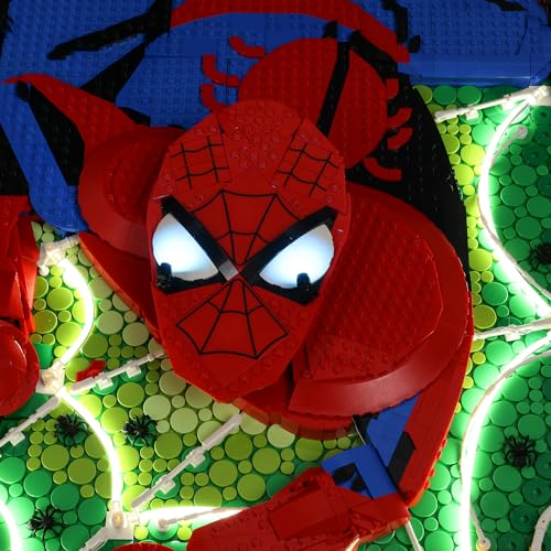 Kyglaring LED Light Compatible with Lego Art The Amazing Spider-Man Poster 31209 Building Blocks, LED Lighting Accessories for the Lego 3D Wall Picture Set Model Set 31209 (Not Included Model)