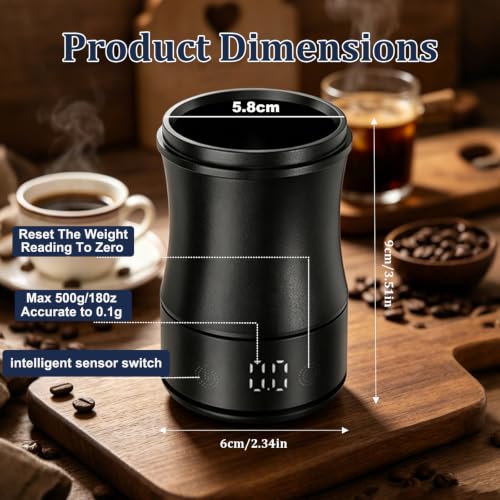 Digital Coffee Scales with Timer, Auto Off Rechargeable Espresso Scale