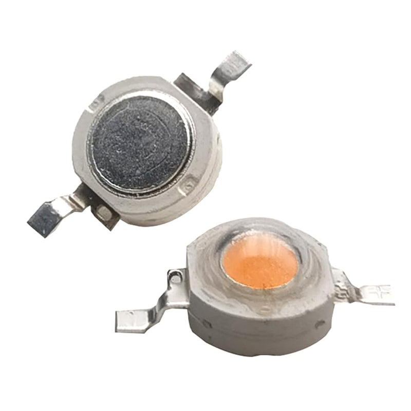 Vrabocry Pack of 50 High Power LED Chip on Board 3W Full Spectrum 380-840nm 700mA/DC 3V - 3.4V/3 Watt Super Bright Intensity SMD COB Light Emitter Components Diode 3W Bulb Lamp DIY Lighting