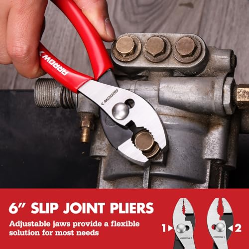 ARROW 5PCS Pliers Set, Portable Rolling Bag With Handle 5