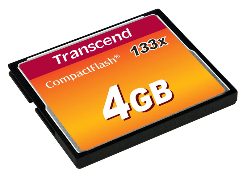 Transcend 4 GB 133X CompactFlash Memory Card TS4GCF133