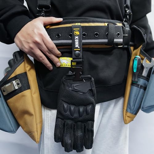 KUNN Electrician Tool Pouch & Glove Clips for Work,2-Pack