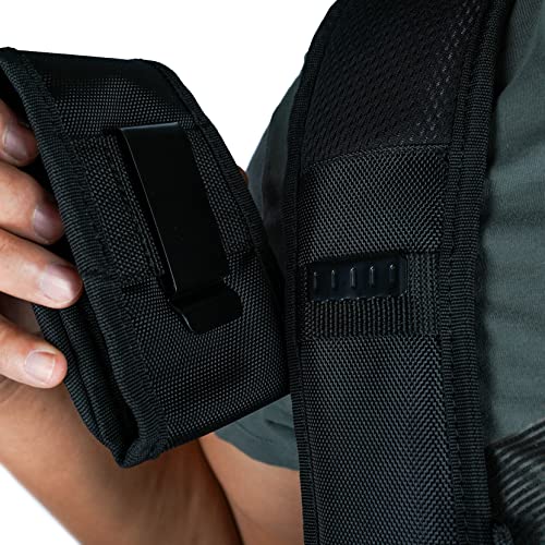 Magnetic Suspenders Tool Belt Suspenders with Large Moveable Phone Holder + Work Belt Suspender Tool Belt Suspenders Bag Suspenders for Men Heavy Duty with Gel Shoulder Pad