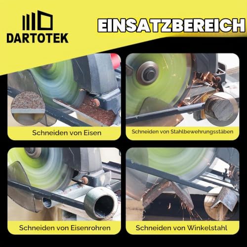 Metal Saw Blade 254mm x 30/25.4/15.875mm Metal Cutting Disc TCT | Circular Saw Blade for Metal, Iron, Nickel, Titanium, Ferrous Metals, 50 Teeth Tungsten Carbide, 254 mm for Circular Saw 254MM 1