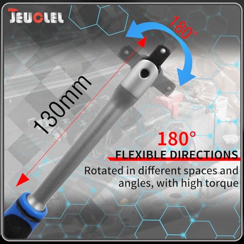 20PCS 3/8" Drive Oil Drain Sump Plug Key Set, Drain Plug Socket Kit