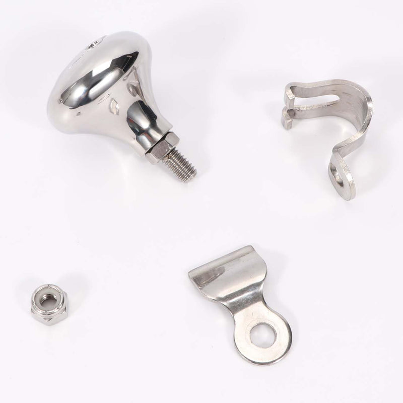 AISI 316 Stainless Steel Boat Steering Wheel Knob, Steering Wheel Maneuvering Knob Large Knob