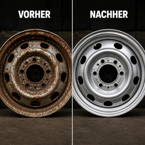 Hero Wheel Hub Cleaning Discs Set 14 Pieces Diameter 40 mm - Wheel Hub Cleaner for Rust & Dirt - Hub Cleaning Set for Wheel Bolts Brake Discs - for Drill & Cordless Screwdriver