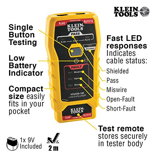 Klein Tools Network Cable Tester and Crimper Bundle