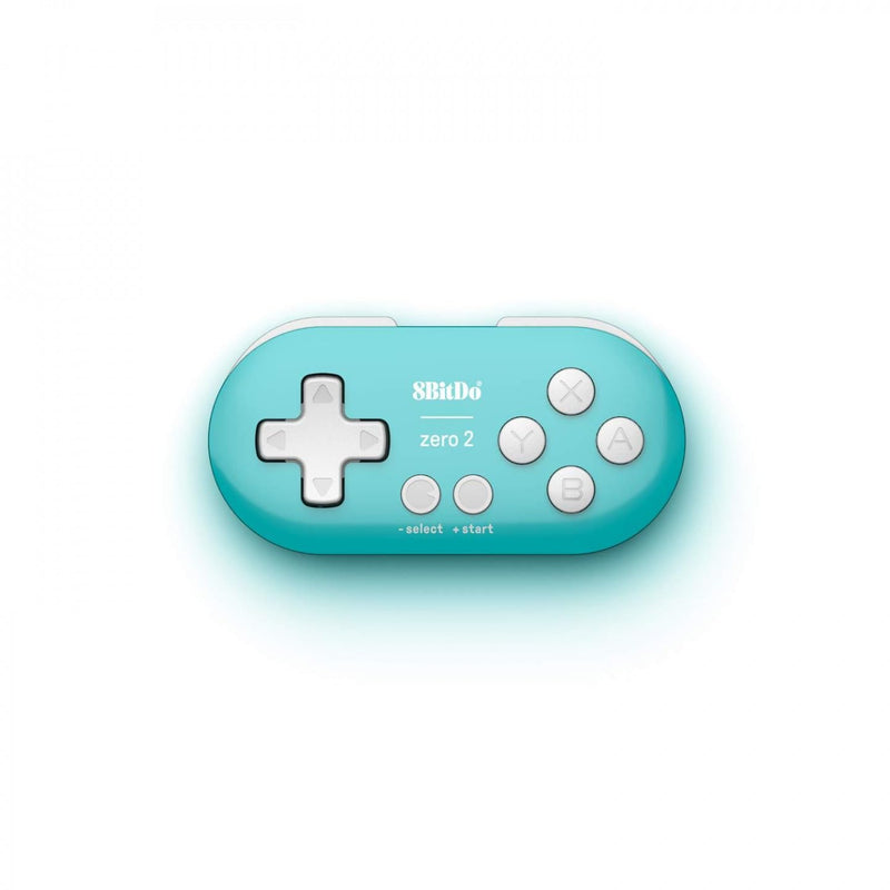 8Bitdo Zero 2 Bluetooth Gamepad Keychain Sized Mini Controller for Switch, Windows, Android, macOS & Raspberry Pi(Turquoise Edition) Turquoise