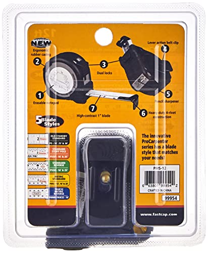 FastCap ProCarpenter Metric Measuring Tapes Bundle - 16 Foot & 12 Foot - Ideal for Professionals