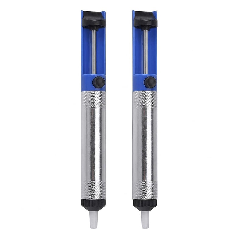 Zolara Pack of 2 Desoldering Pump, Soldering Pump, Antistatic Desoldering Suction Pump, Solder Suction Pump with Teflon Tip, for Extracting Liquid Solder for Use in Industry, Laboratories, Schools