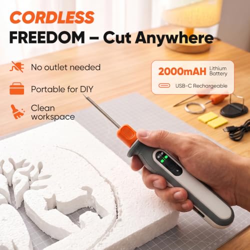 SakerNeo Cordless Hot Wire Foam Cutter, Electric Styrofoam Cutting Tool